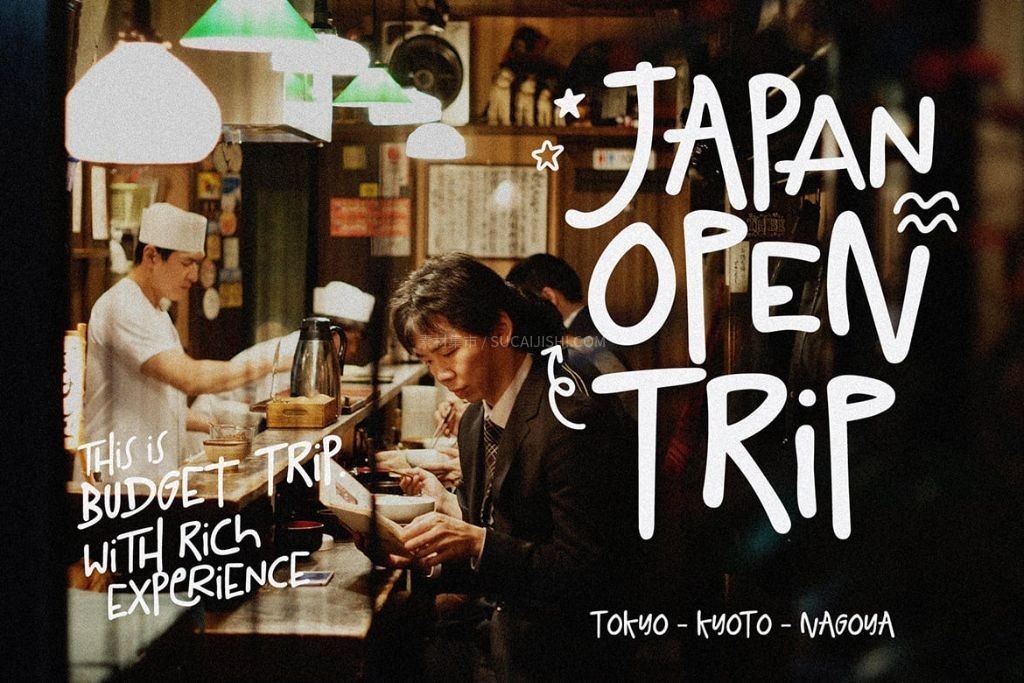 Laugh Together活力涂鸦手写字体